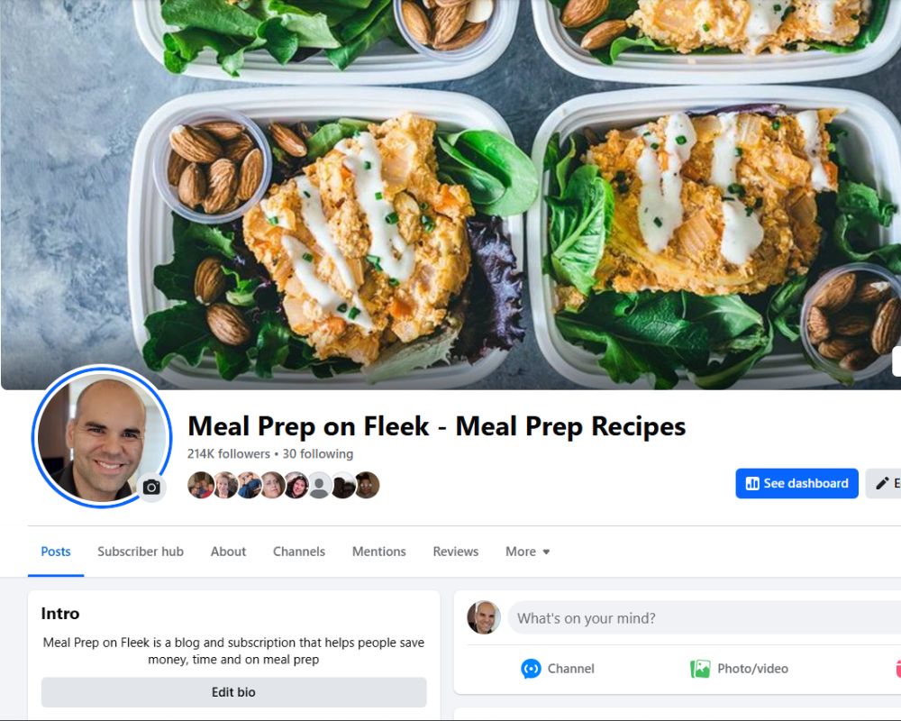 meal prep on fleek facebook page